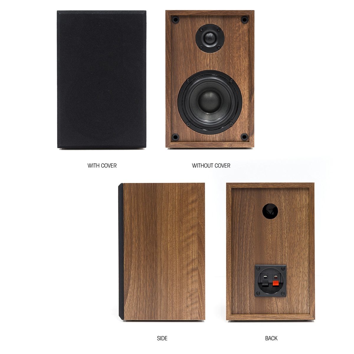 mbeat Hi-Fi Turntable with Bookshelf Speakers and Bluetooth Streaming-Audio & Video > Speakers-PEROZ Accessories