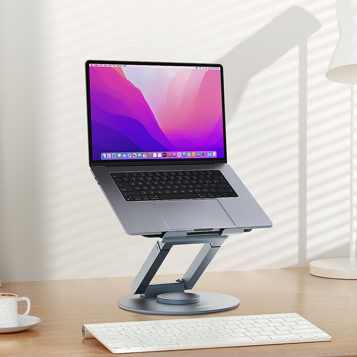 mbeat Stage S9 Rotating Laptop Stand with Telescopic Height Adjustment-Electronics > Computer Accessories-PEROZ Accessories