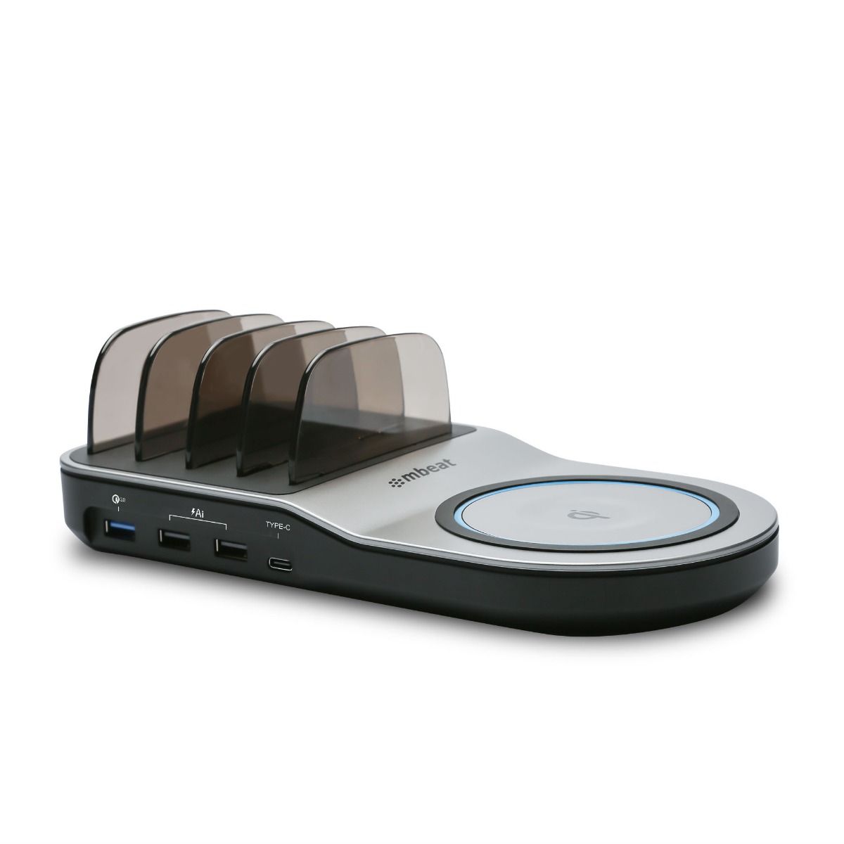 mbeat Gorilla Power 50W Qi Certified Multi-Device USB & Wireless Charging Dock-Electronics > Mobile Accessories-PEROZ Accessories