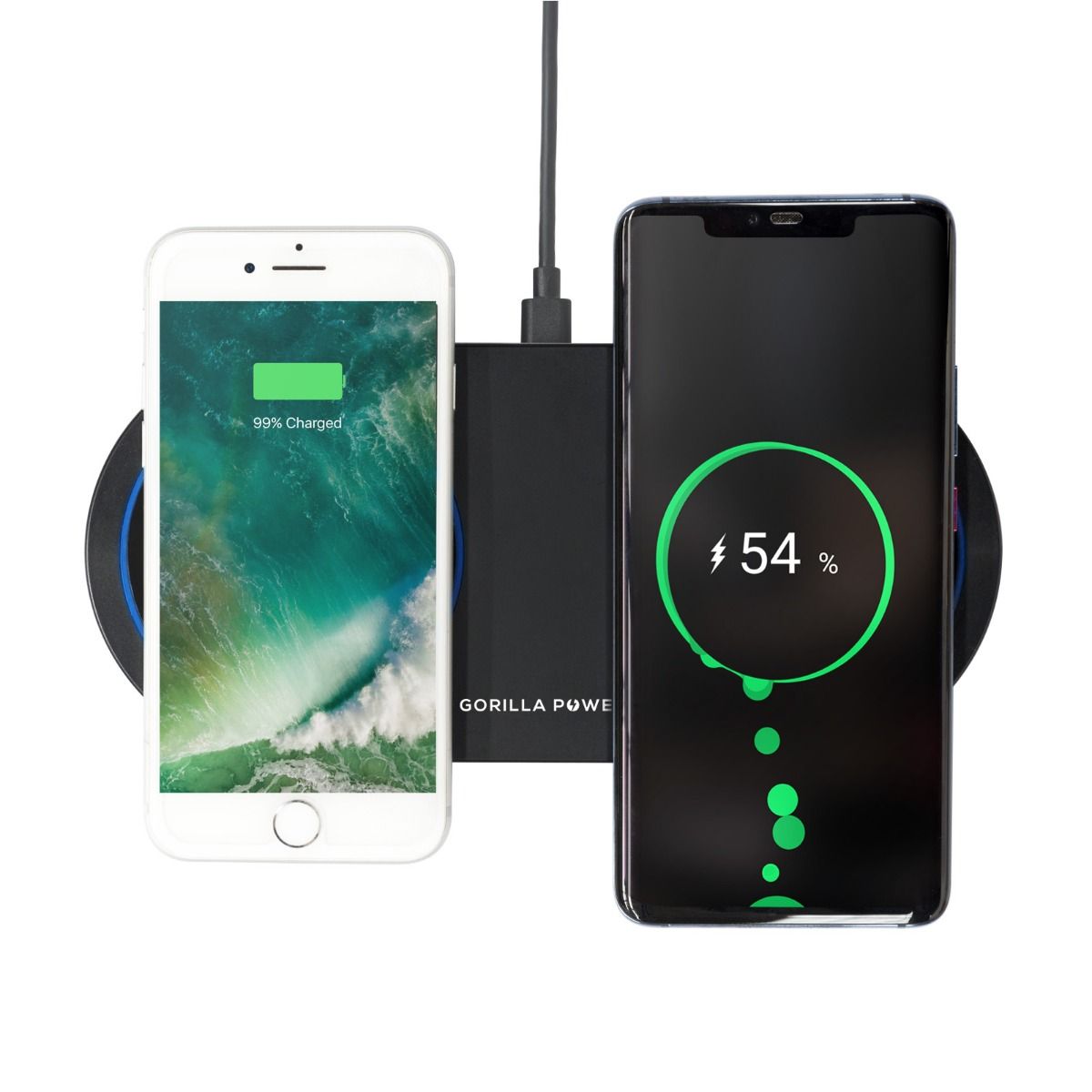 mbeat Gorilla Power Dual Wireless Charging Pad-Electronics > Mobile Accessories-PEROZ Accessories