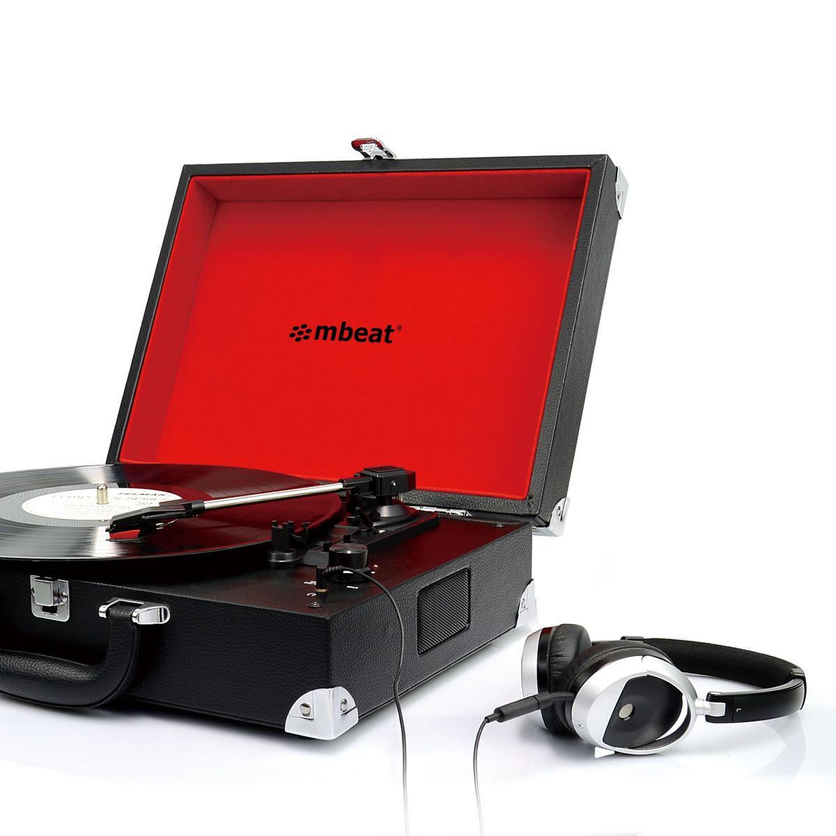 mbeat Retro Briefcase-styled USB Turntable-Audio & Video > Musical Instrument & Accessories-PEROZ Accessories
