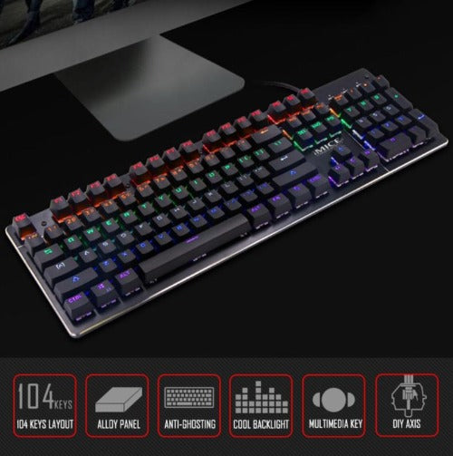 IMICE MKX80 USB Wired Conflict-Free Backlight Gaming Mechanical Keyboard-Electronics > Computer Accessories-PEROZ Accessories