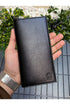 Leather Phone Wallet - Black-Phone Cases-PEROZ Accessories