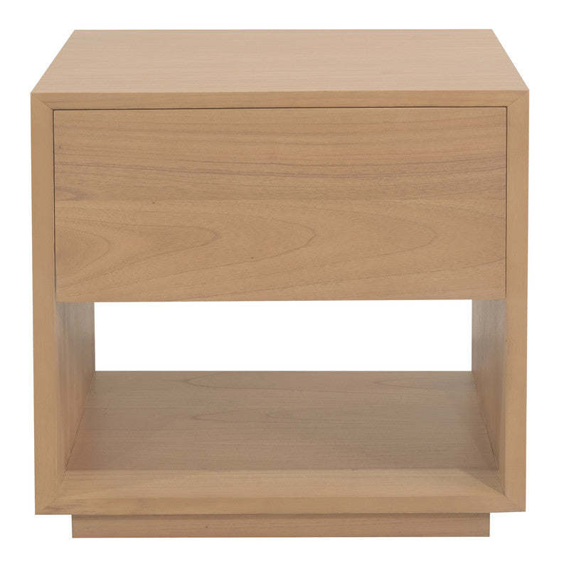 Oscar 1 Drawer Bedside Table (Latte)-Furniture > Bedroom-PEROZ Accessories