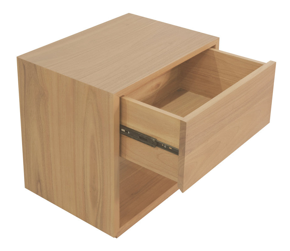 Oscar 1 Drawer Bedside Table (Latte)-Furniture > Bedroom-PEROZ Accessories
