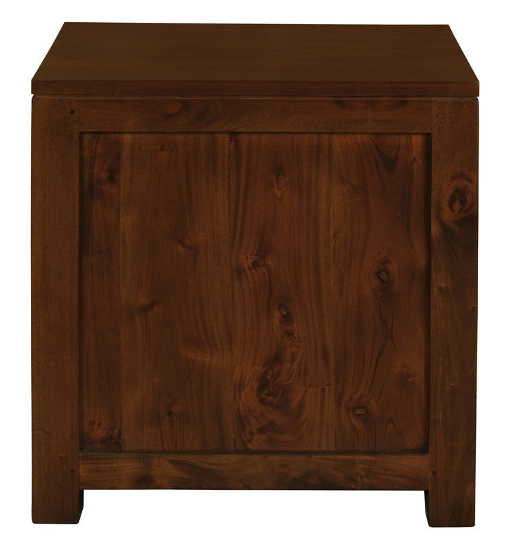 Amsterdam 2 Drawer Bedside Table (Mahogany)-Furniture > Bedroom-PEROZ Accessories