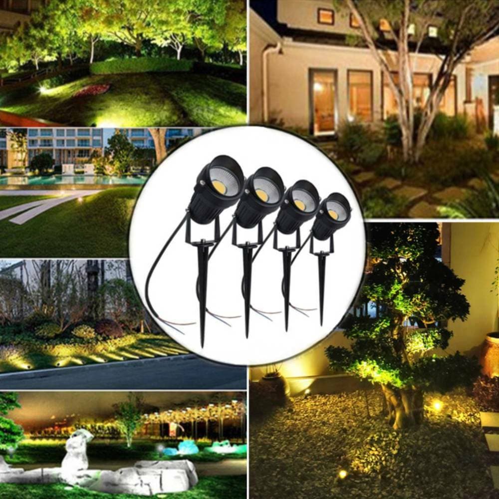 10PCS LED Spotlights Landscape Warm light Lamp Waterproof Outdoor Garden Yard 12V-Home & Garden > Lighting-PEROZ Accessories