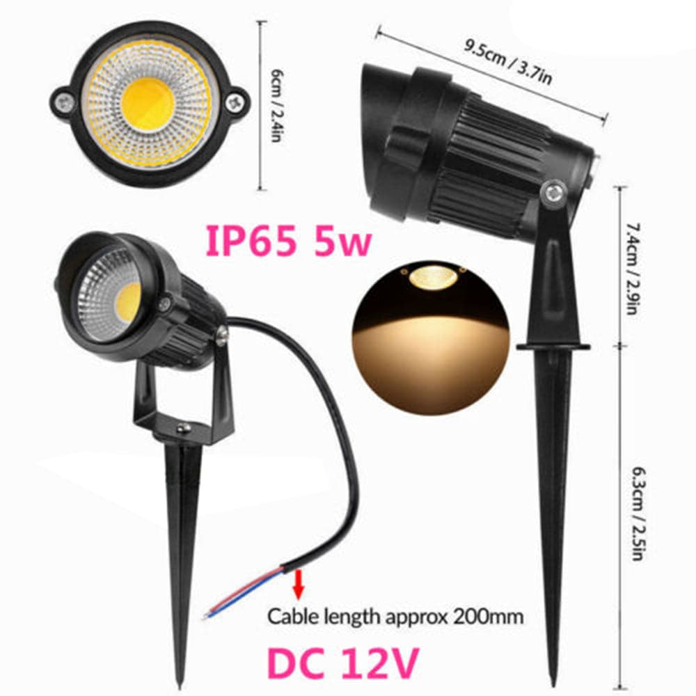 10X LED Spotlights Landscape Warm light Lamp Waterproof Outdoor Garden Yard 12V-Home & Garden > Garden Lights-PEROZ Accessories