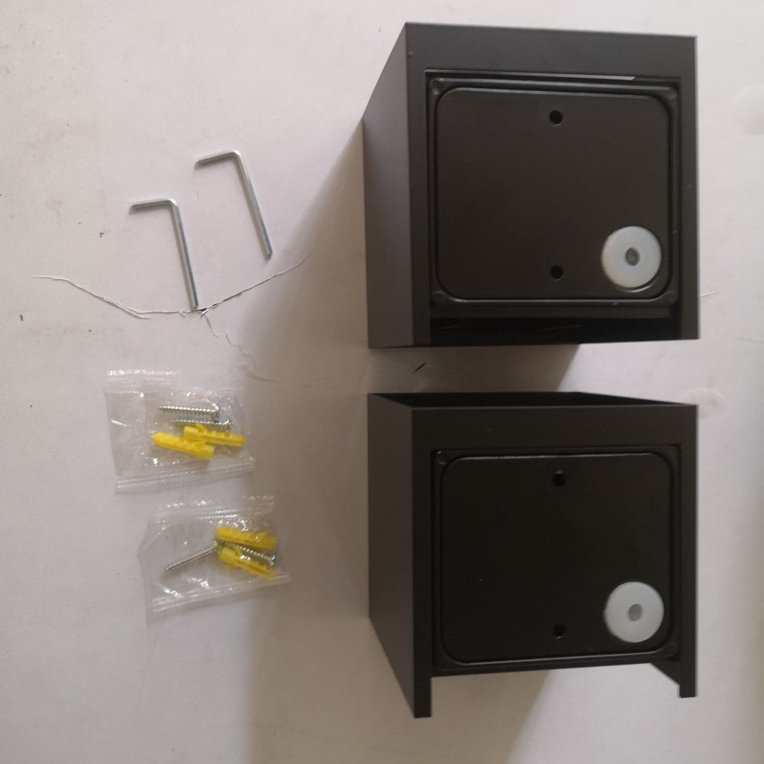 2PCS 12W LED Wall Light Waterproof Up Down Lamp Cube Sconce Yard Indoor Outdoor-Home & Garden > Garden Lights-PEROZ Accessories