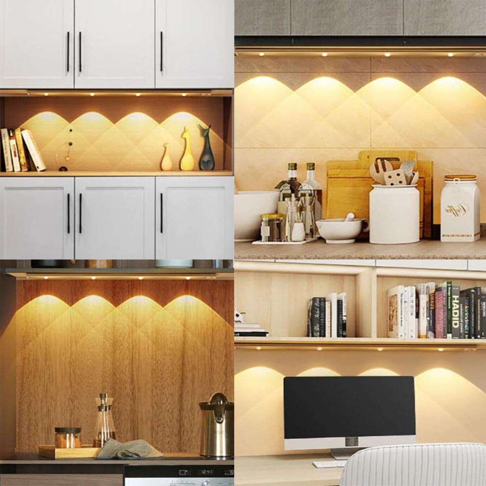 80cm Wireless LED Closet Lights Motion Sensor PIR Induction Lamp Cabinet Lighting USB-Home & Garden > Garden Lights-PEROZ Accessories