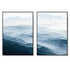 50cmx70cm Blue mountains 2 Sets Black Frame Canvas Wall Art-Home & Garden > Wall Art-PEROZ Accessories