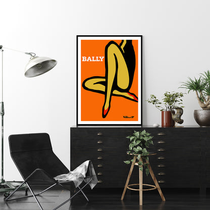 70cmx100cm Orange Legs Black Frame Canvas Wall Art-Home &amp; Garden &gt; Wall Art-PEROZ Accessories