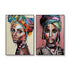 70cmx100cm African women 2 Sets Black Frame Canvas Wall Art-Home & Garden > Wall Art-PEROZ Accessories