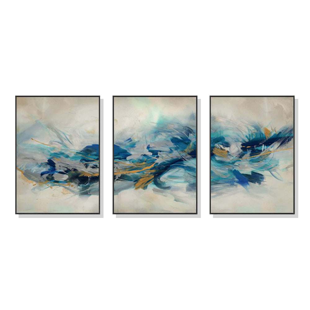 40cmx60cm The Universal 3 Sets Black Frame Canvas Wall Art-Home & Garden > Wall Art-PEROZ Accessories