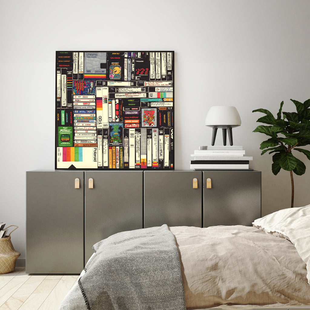 60cmx60cm Book Black Frame Canvas Wall Art-Home & Garden > Wall Art-PEROZ Accessories
