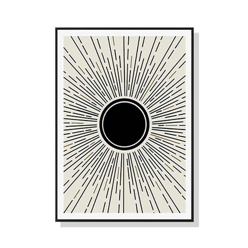 80cmx120cm Sun Rise Art Black Frame Canvas Wall Art-Home & Garden > Wall Art-PEROZ Accessories