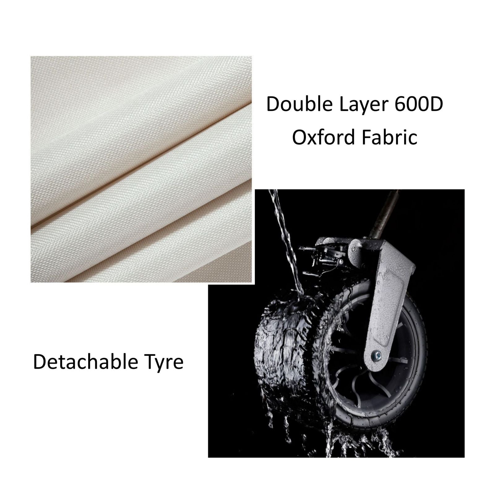 Folding Cart Small Khaki-Outdoor > Picnic-PEROZ Accessories