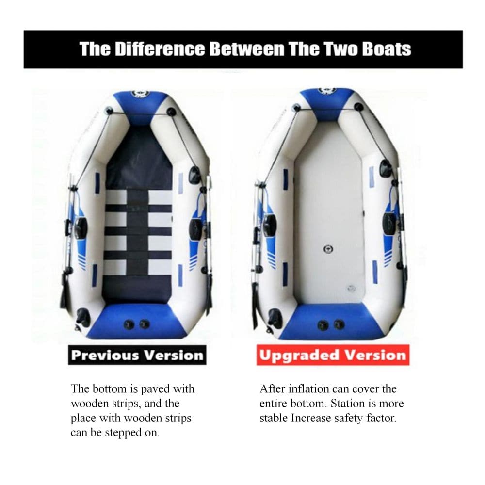 2.3M Inflatable Boat Laminated Wear Resistant Fishing Boat-Outdoor > Boating-PEROZ Accessories