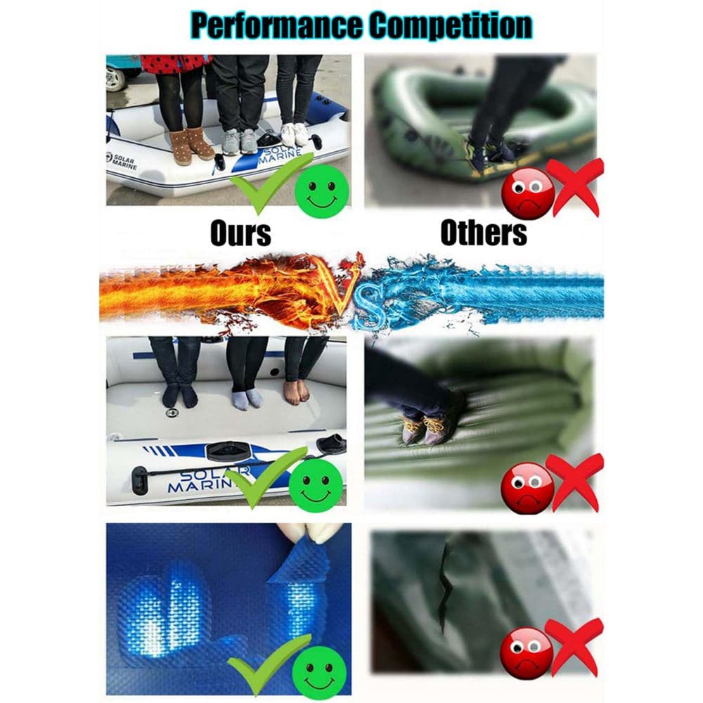 2.3M Inflatable Boat Laminated Wear Resistant Fishing Boat-Outdoor > Boating-PEROZ Accessories