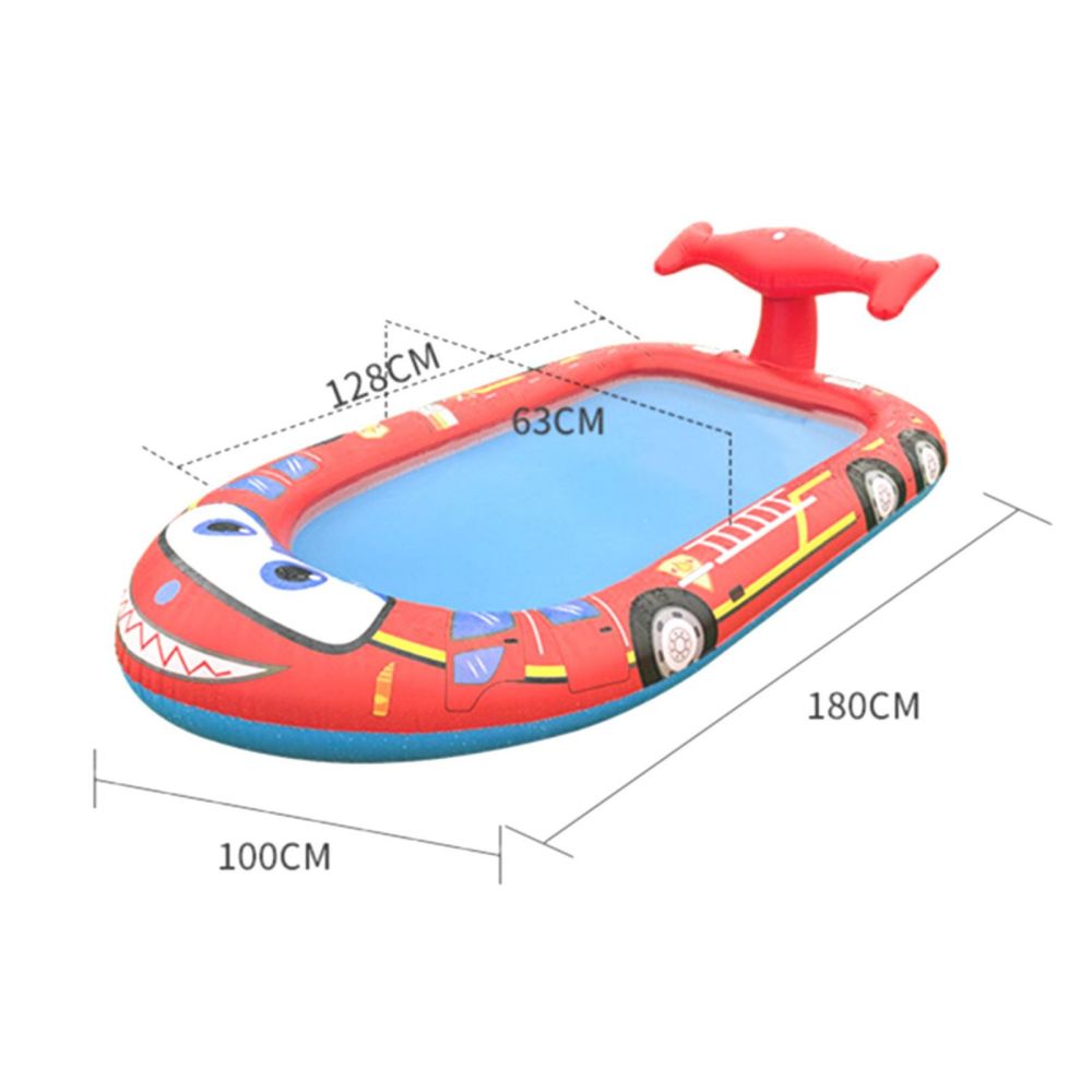 Inflatable Sprinkler Pool for Kids - Fire Engine-Water Play Toys-PEROZ Accessories