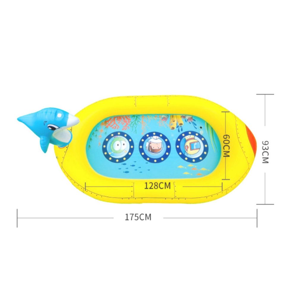 Inflatable Sprinkler Pool for Kids - Submarine-Water Play Toys-PEROZ Accessories