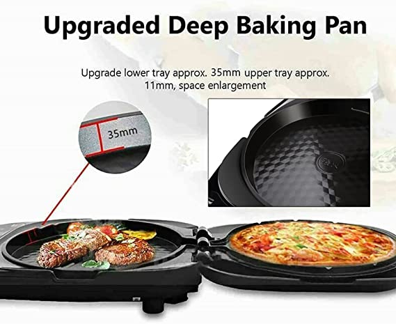 Joyoung Electric Baking Pan 2-Sided Heating Grill BBQ Pancake Maker 30cm-Appliances &gt; Kitchen Appliances-PEROZ Accessories