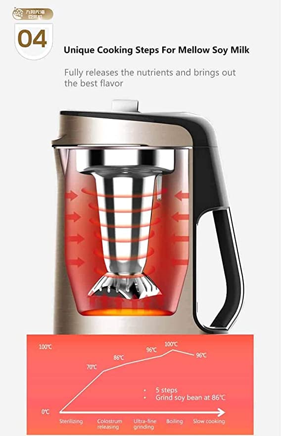 Joyoung Soy Milk Maker Superfine Grinding Automatic Touch Screen DJ13S-P90-Appliances > Kitchen Appliances-PEROZ Accessories