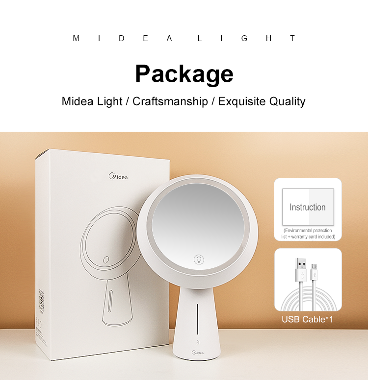 Beauty Makeup Light White-Appliances > Appliances Others-PEROZ Accessories