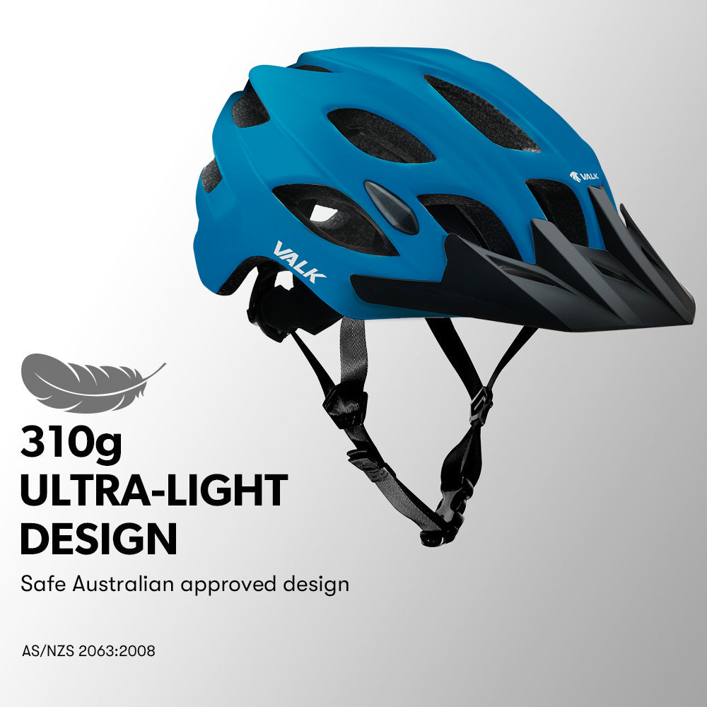 VALK Mountain Bike Helmet Large 58-61cm Bicycle MTB Cycling Safety Accessories-Sports & Fitness > Bikes & Accessories-PEROZ Accessories