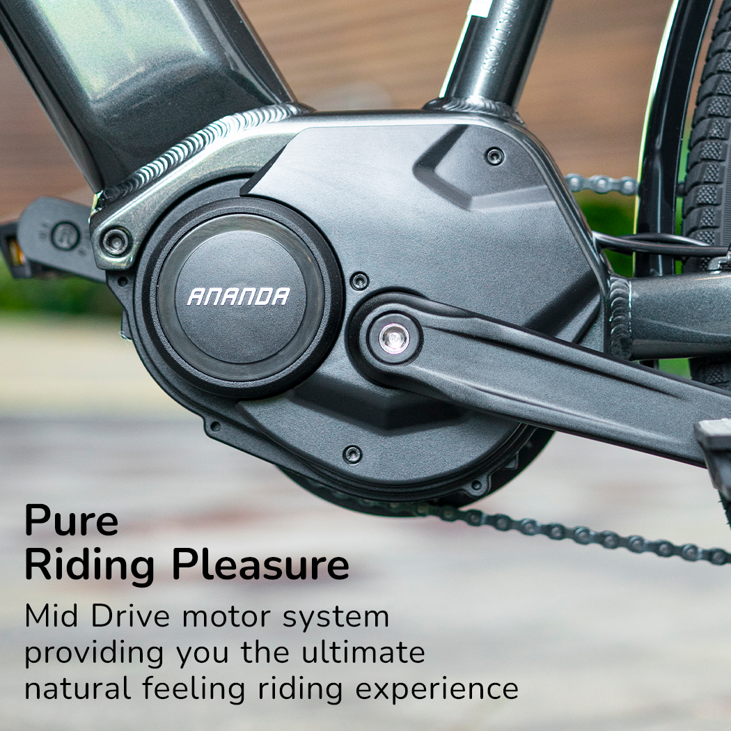 VALK Metro TR 5 + Electric Hybrid Bike, Gen II, Mid-Drive, Medium, Dark Grey-Sports & Fitness > Bikes & Accessories-PEROZ Accessories