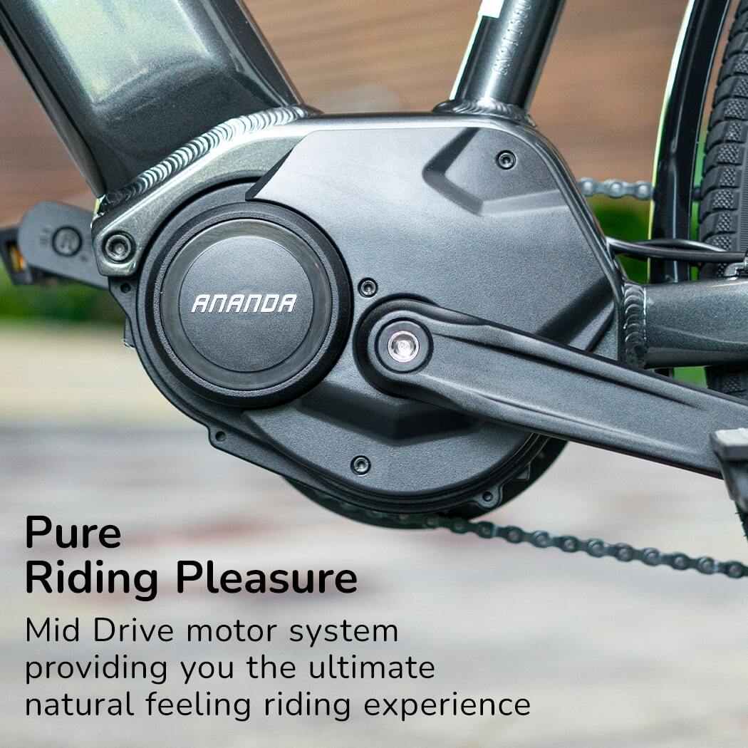 VALK Metro TR 5 + Electric Hybrid Bike, Gen II, Mid-Drive, Large, Dark Grey-Sports & Fitness > Bikes & Accessories-PEROZ Accessories