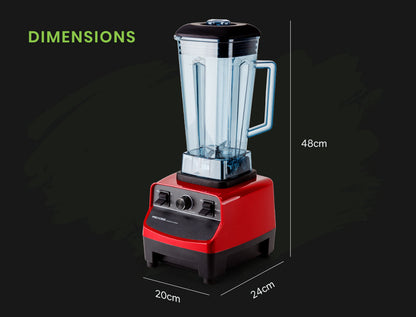 POLYCOOL 2L Commercial Blender Mixer Food Processor Smoothie Ice Crush Red Fruit-Appliances &gt; Kitchen Appliances-PEROZ Accessories