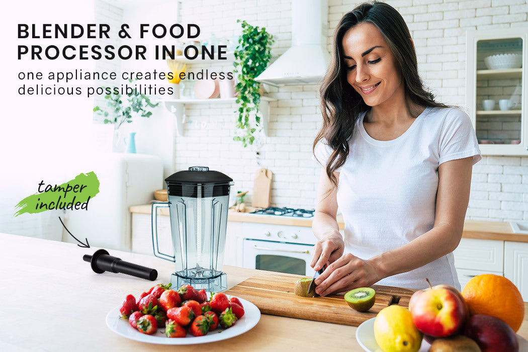 POLYCOOL 2L Commercial Blender Mixer Food Processor Smoothie Ice Crush Red Fruit-Appliances > Kitchen Appliances-PEROZ Accessories