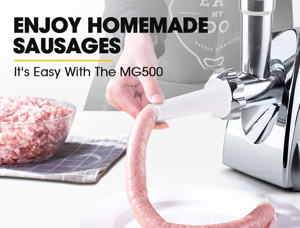 EuroChef 2800W Electric Meat Grinder Mincer Sausage Filler Kibbe Maker-Appliances &gt; Kitchen Appliances-PEROZ Accessories