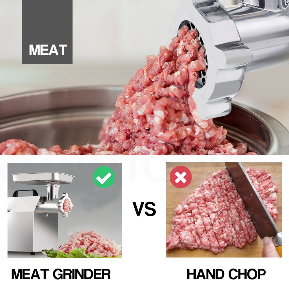 EUROCHEF Meat Grinder Mincer Food Commercial Electric Machine Chopper Shredder-Appliances > Kitchen Appliances-PEROZ Accessories