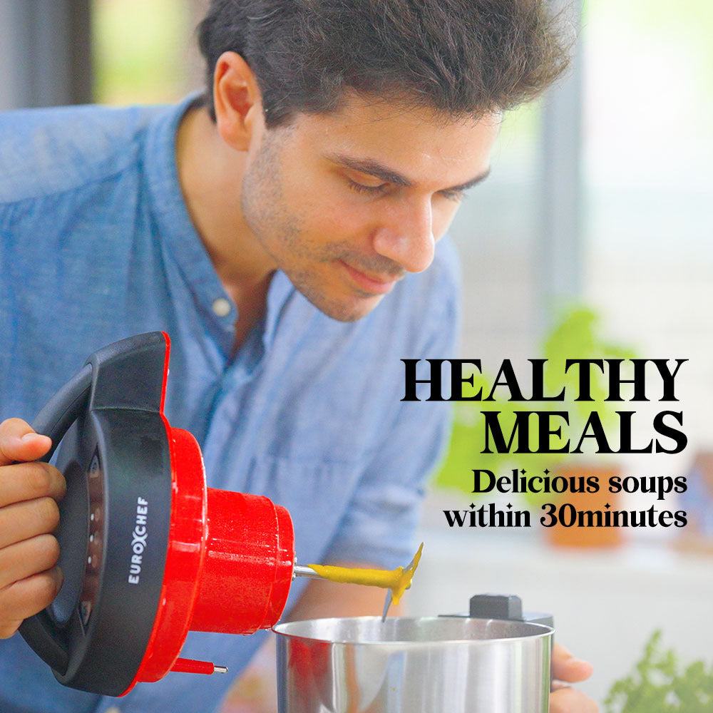 EUROCHEF Soup Maker Blender Smoothie Compact Hot Cold Stainless Steel Mixer-Appliances > Kitchen Appliances-PEROZ Accessories
