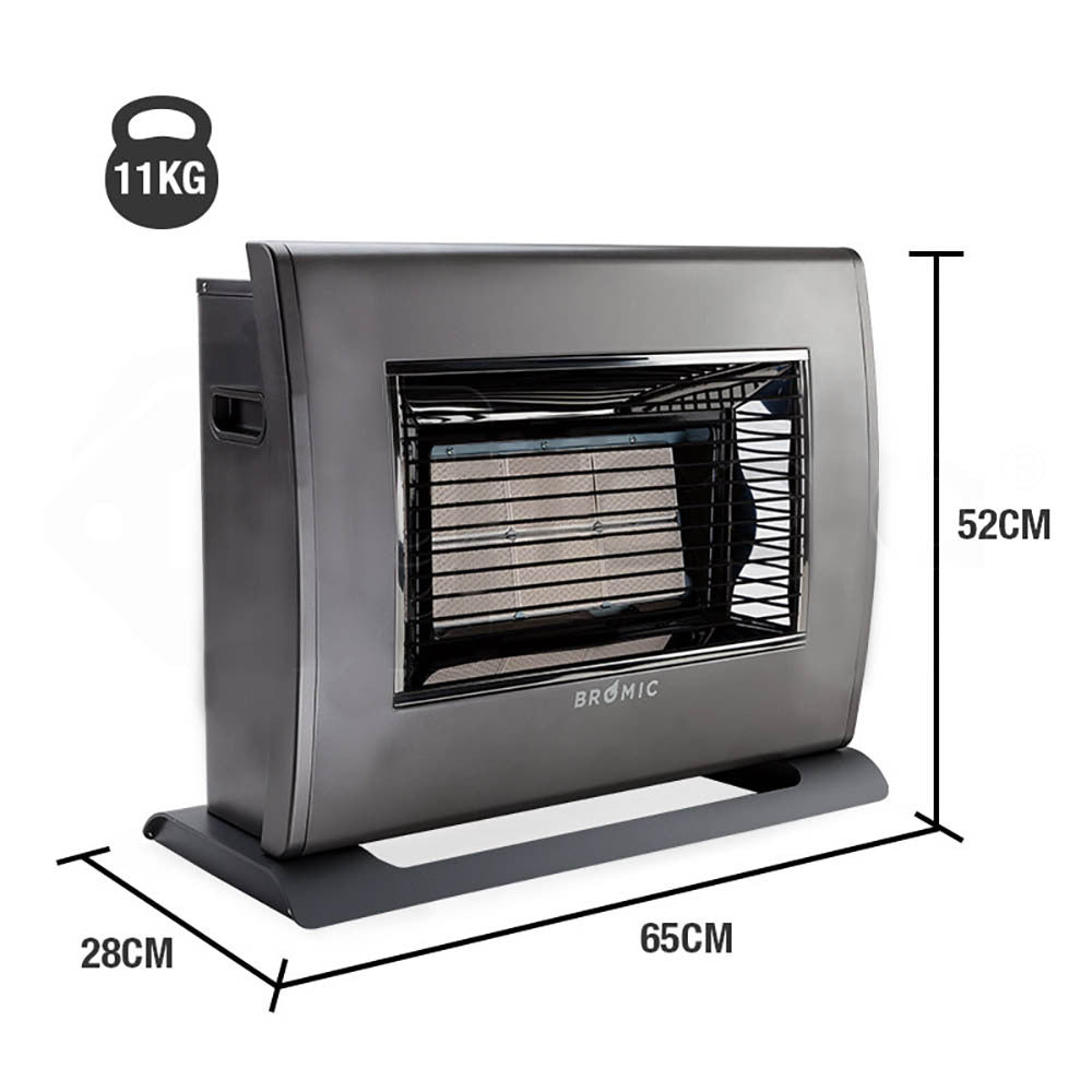 BROMIC Supaheat II Natural Gas Indoor Room Heater Portable Floor Flueless-Appliances > Heaters-PEROZ Accessories