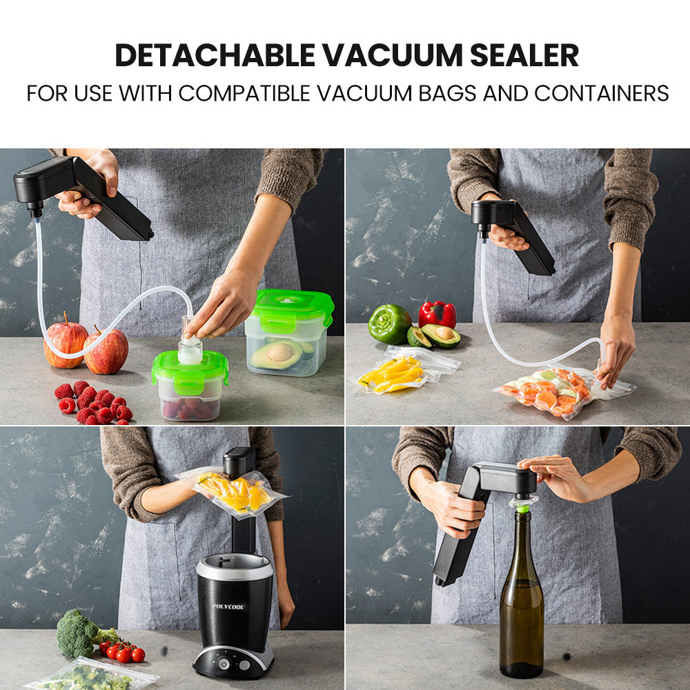PolyCool 1000W 2in1 Vacuum Blender, 700ml Capacity, Removable Sealing Arm-Appliances > Kitchen Appliances-PEROZ Accessories