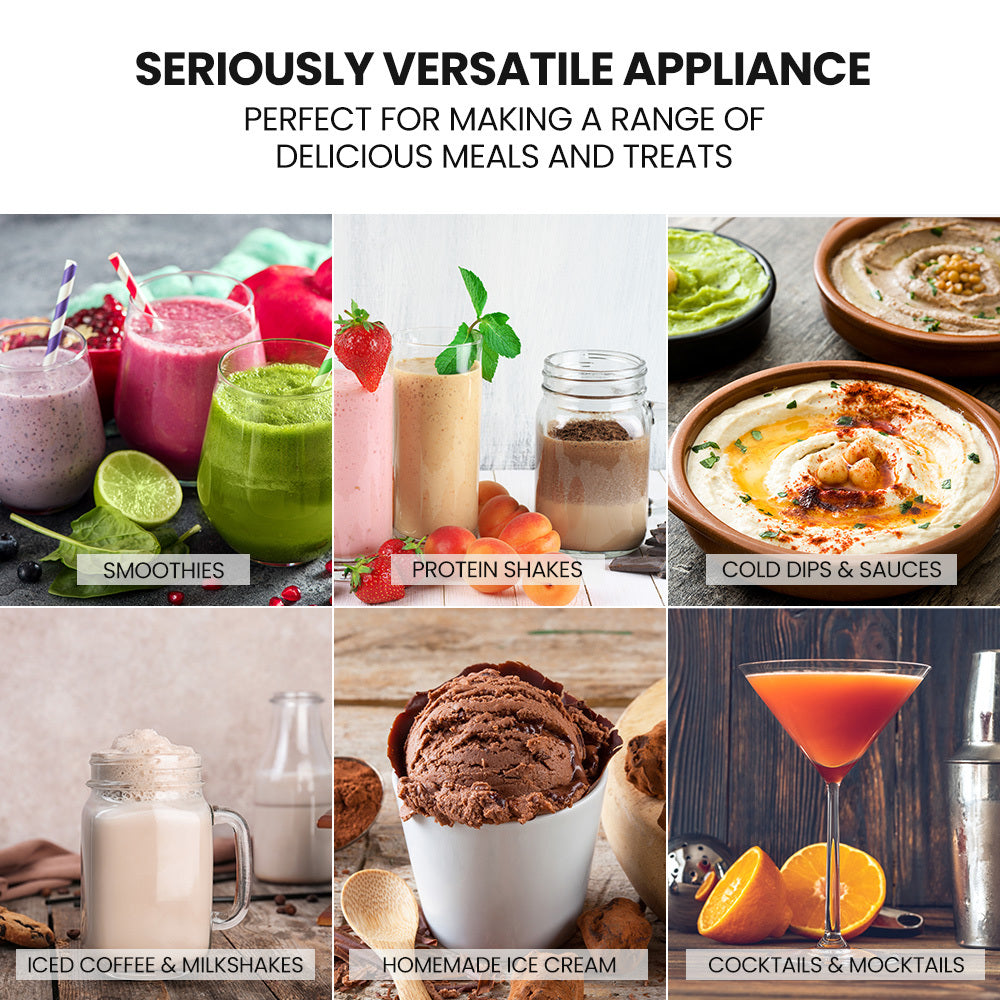 PolyCool 1000W 2in1 Vacuum Blender, 700ml Capacity, Removable Sealing Arm-Appliances > Kitchen Appliances-PEROZ Accessories