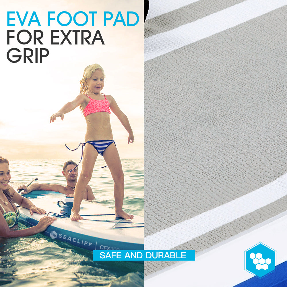 SEACLIFF Stand Up Paddle Board SUP Inflatable Paddleboard Kayak Surf Board-Outdoor > Boating-PEROZ Accessories