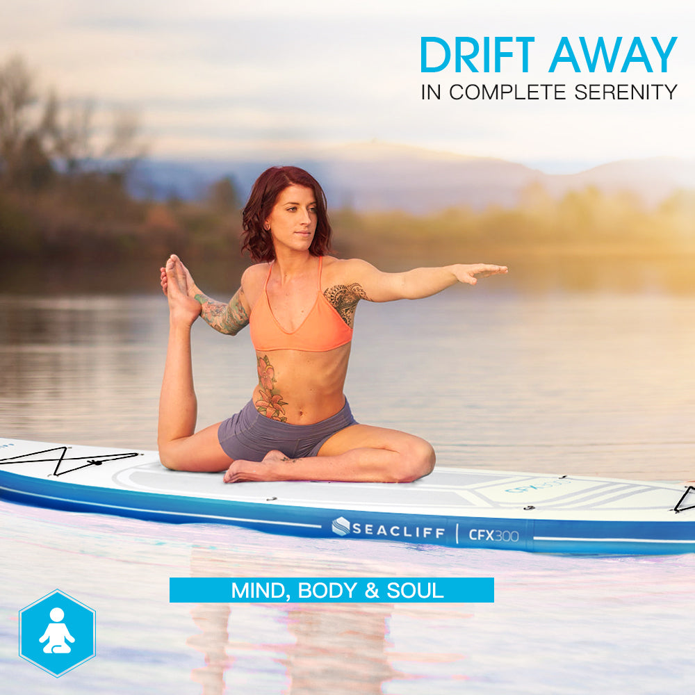 SEACLIFF Stand Up Paddle Board SUP Inflatable Paddleboard Kayak Surf Board-Outdoor > Boating-PEROZ Accessories