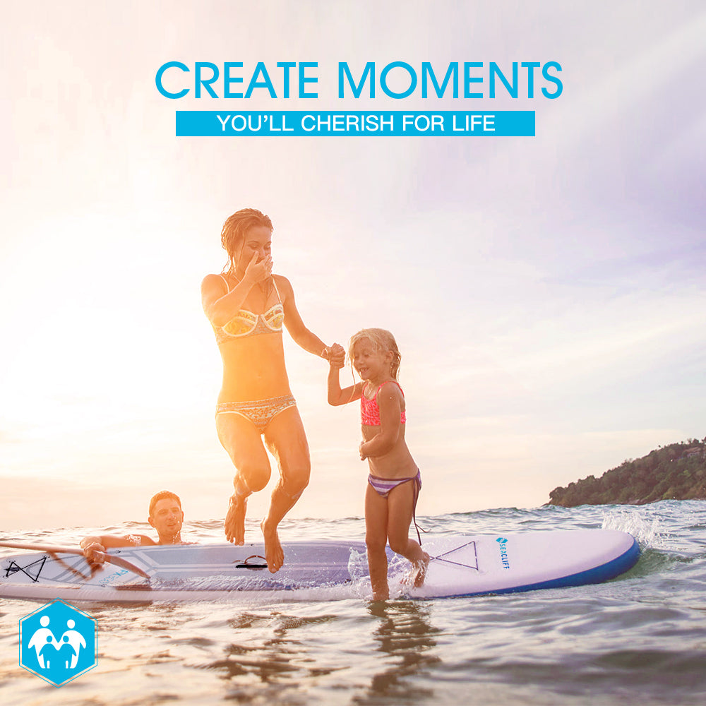 SEACLIFF Stand Up Paddle Board SUP Inflatable Paddleboard Kayak Surf Board-Outdoor > Boating-PEROZ Accessories