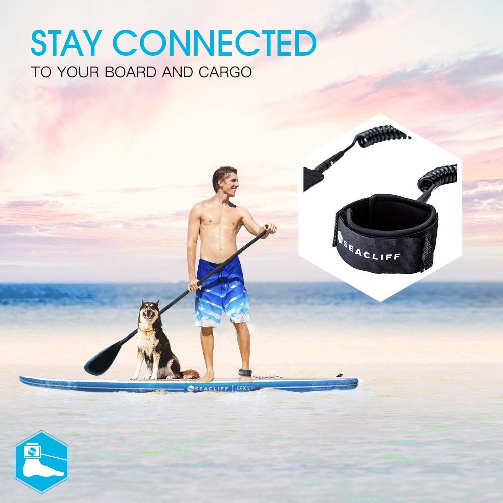 SEACLIFF Stand Up Paddle Board SUP Inflatable Paddleboard Kayak Surf Board-Outdoor > Boating-PEROZ Accessories