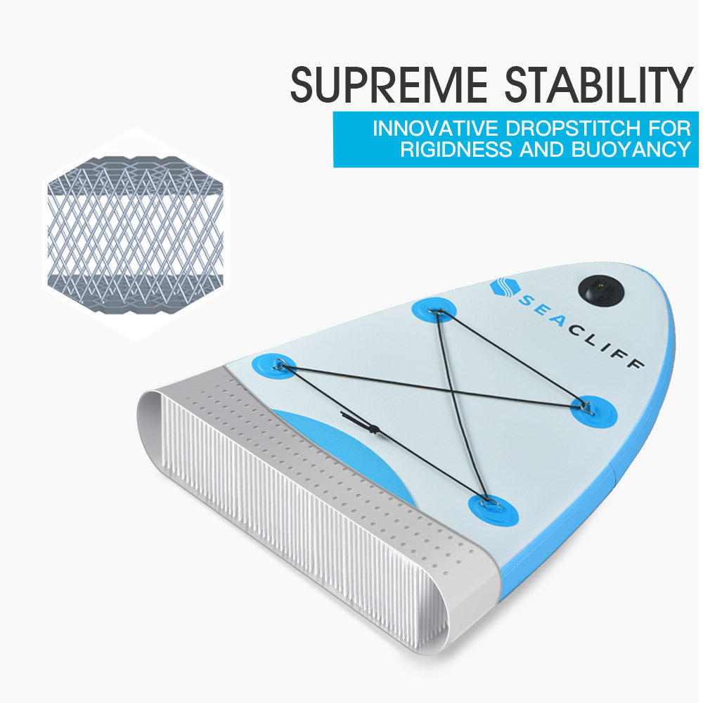 SEACLIFF 10ft Stand Up Paddle Board SUP Paddleboard Inflatable Standing 305cm-Outdoor > Boating-PEROZ Accessories