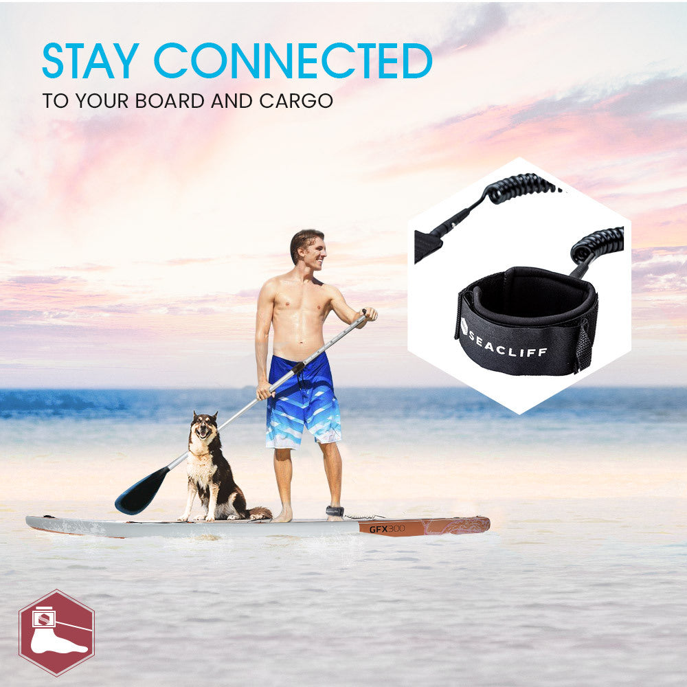 SEACLIFF 10ft Stand Up Paddle Board SUP Paddleboard Inflatable Standing 300cm-Outdoor > Boating-PEROZ Accessories