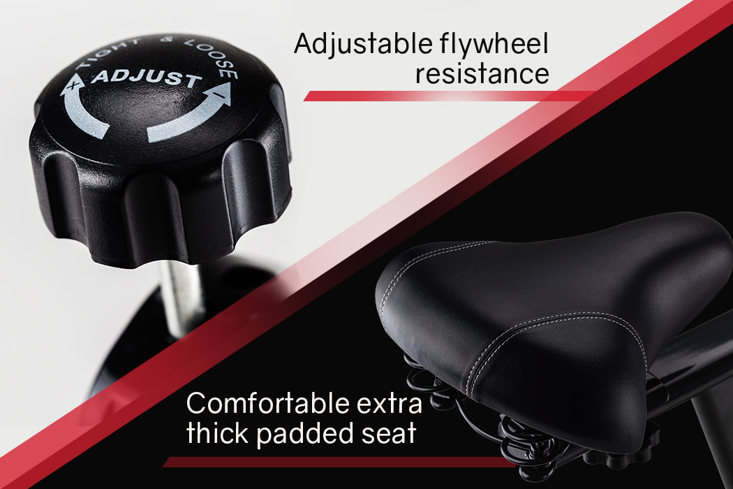 PROFLEX Spin Bike Flywheel Commercial Gym Exercise Home Fitness Red-Sports & Fitness > Fitness Accessories-PEROZ Accessories