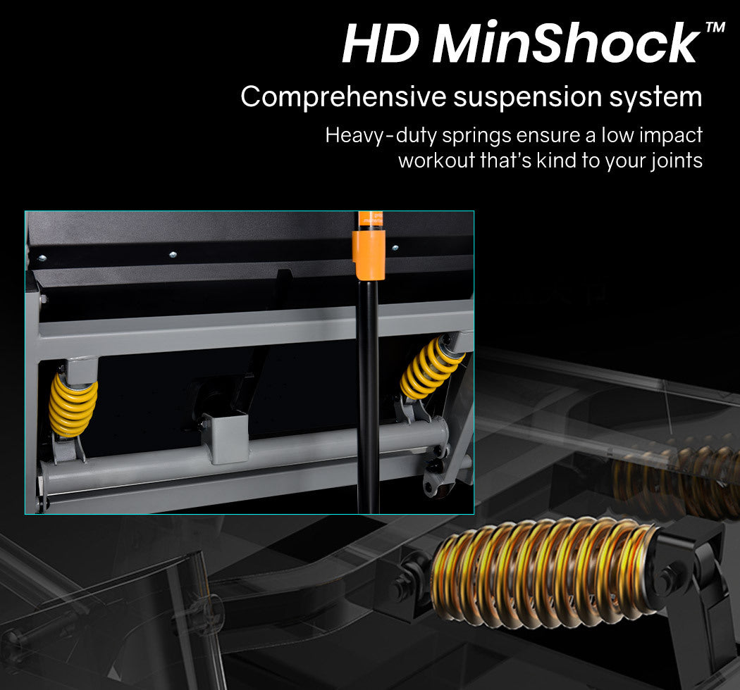 PROFLEX Electric Treadmill Auto Incline Foldable Exercise Run Machine Fitness Gym 4HP 480mm Belt-Sports & Fitness > Fitness Accessories-PEROZ Accessories