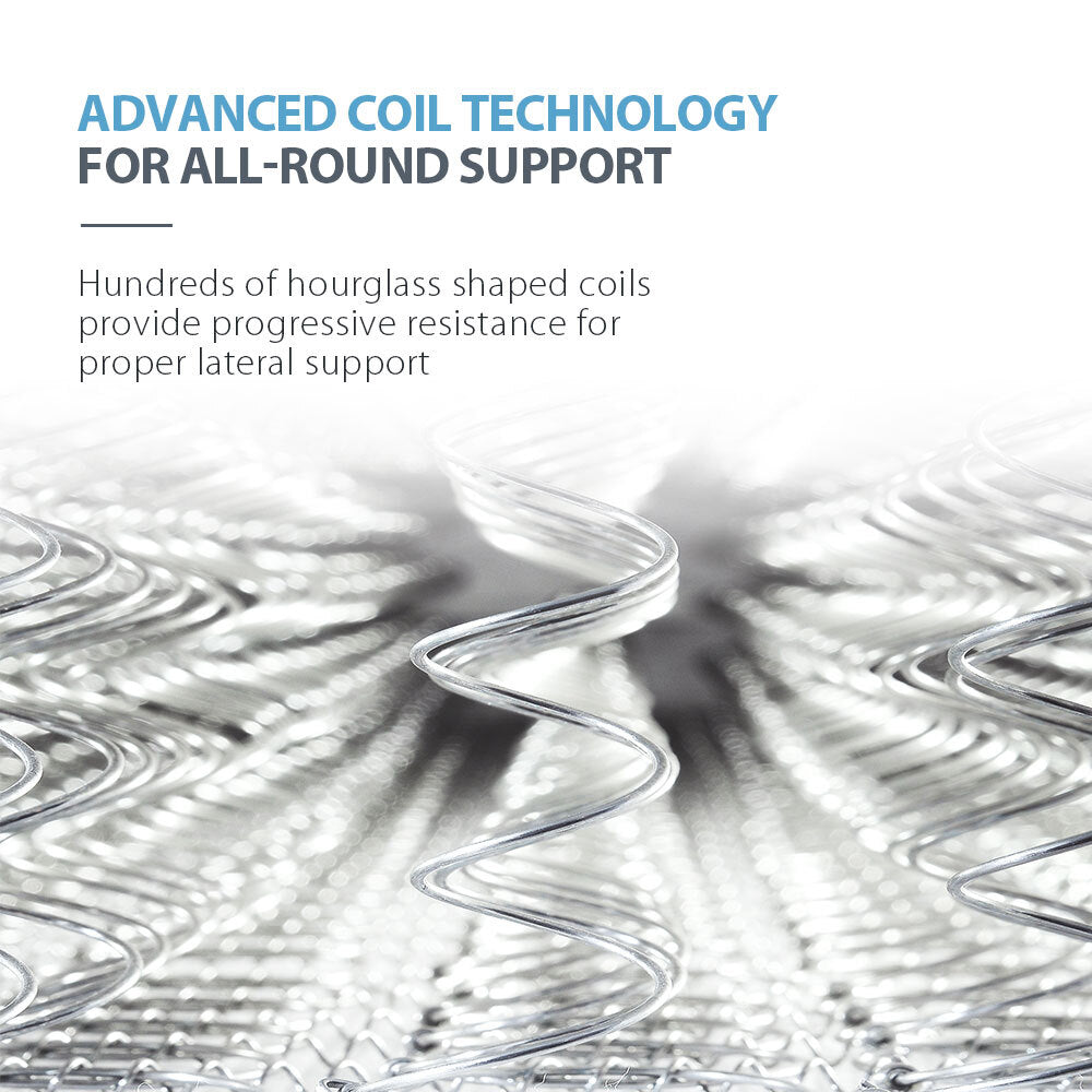 Kingston Slumber Mattress KING SINGLE Bed Size Bonnell Spring Bedding Firm Foam Top 16CM-Furniture > Mattresses-PEROZ Accessories