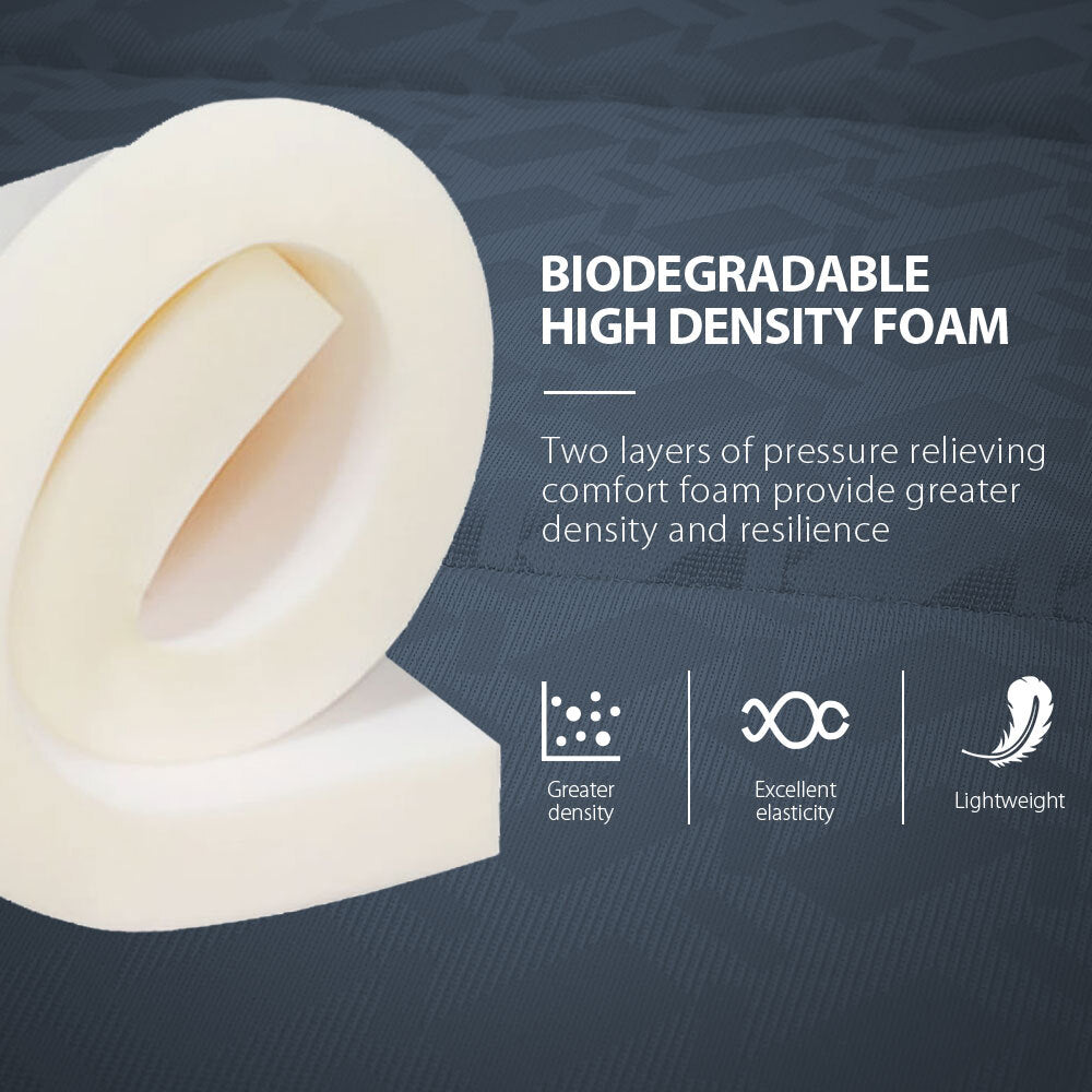 Kingston Slumber Mattress KING SINGLE Bed Size Bonnell Spring Bedding Firm Foam Top 16CM-Furniture > Mattresses-PEROZ Accessories