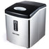 POLYCOOL 3.2L Electric Ice Cube Maker Portable Automatic Machine w/ Scoop, Silver-Appliances > Kitchen Appliances-PEROZ Accessories